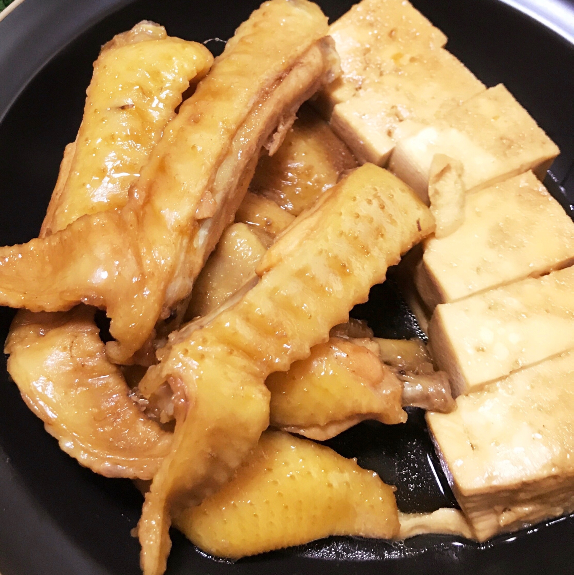煮込むだけの簡単おつまみ 手羽中と豆腐の煮物 レシピ 作り方 By Kuro 24 楽天レシピ