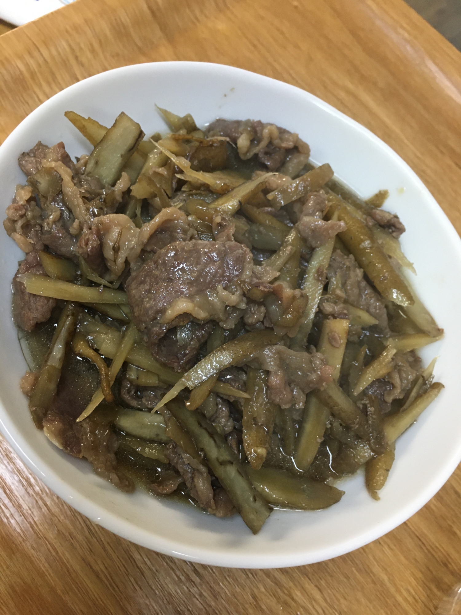 電気圧力鍋で牛肉の時雨煮