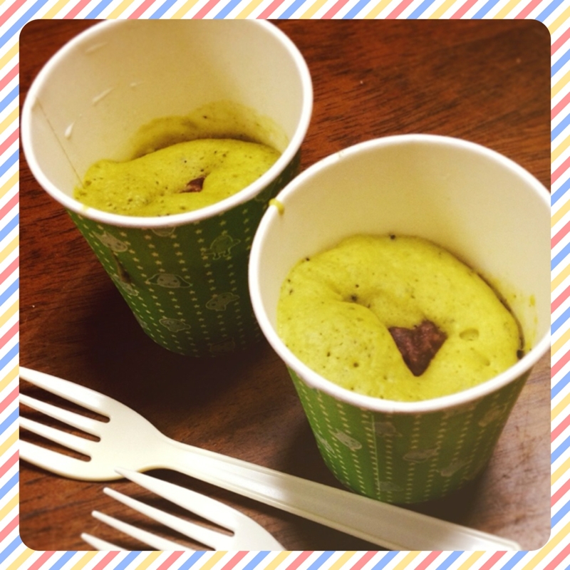 計りいらず!混ぜるだけレンジで蒸しケーキ♡
