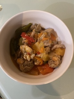 鶏と海老のスウィートサワー丼