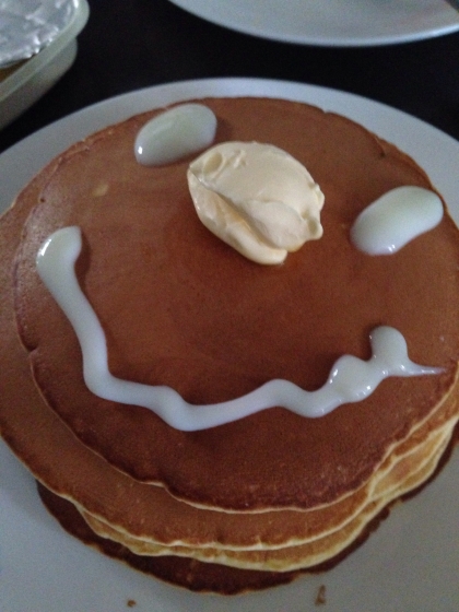 ホットケーキミックスで作るのとは全然別物！家族みんな美味しいを連発しながら食べてました♥︎