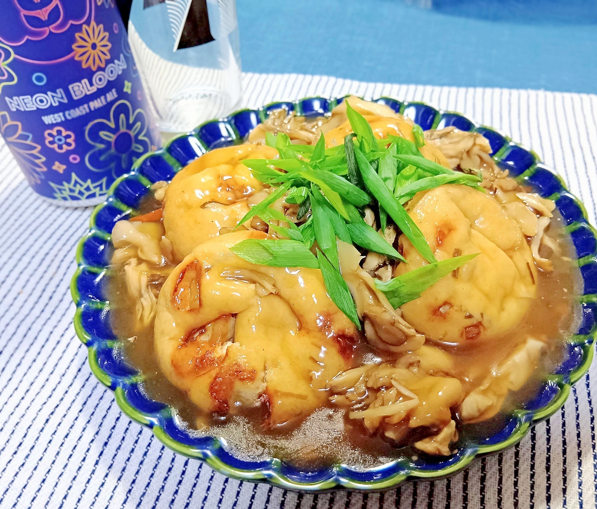 ホッとする味わい！がんもどきの舞茸餡
