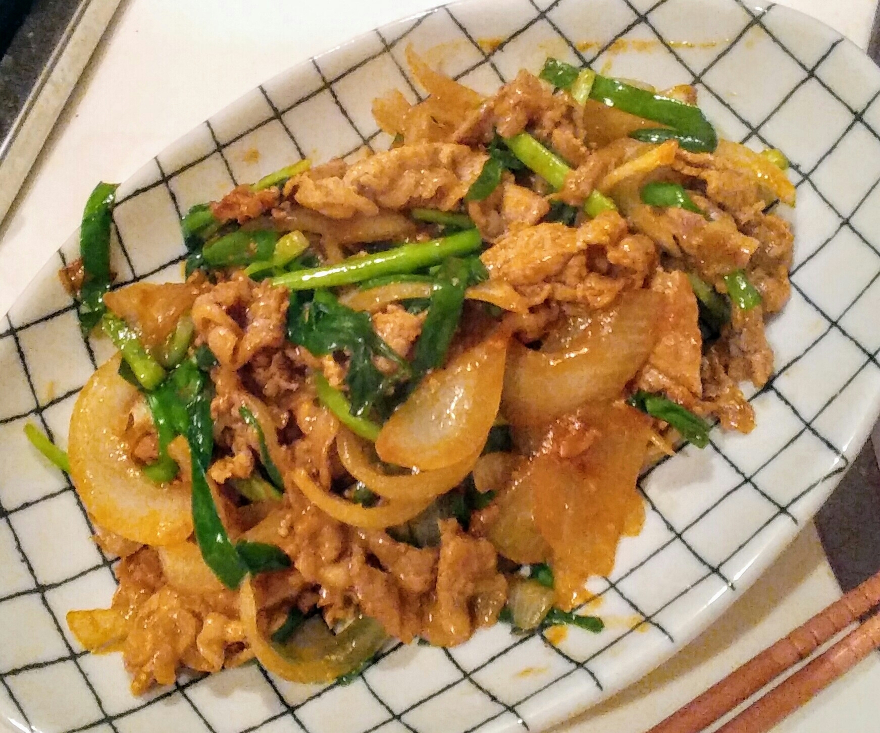 ラーメン屋のおつまみ！ニラと豚肉炒め