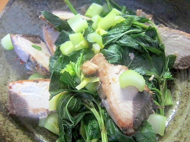 鰹ステーキモロヘイヤセロリサラダ レシピ 作り方 By Skip Right 楽天レシピ