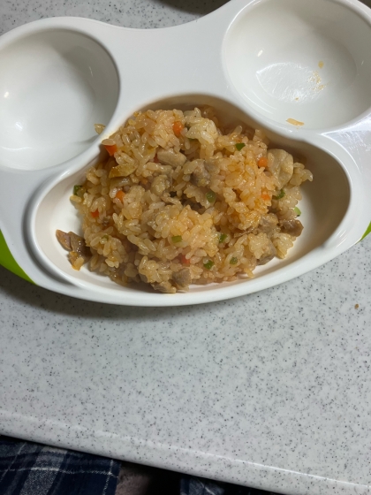 国産チーズ♪ケチャップライス