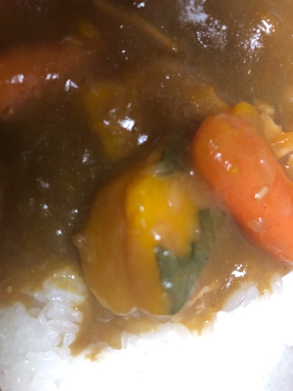 ハロウィンにカボチャ入りカレー