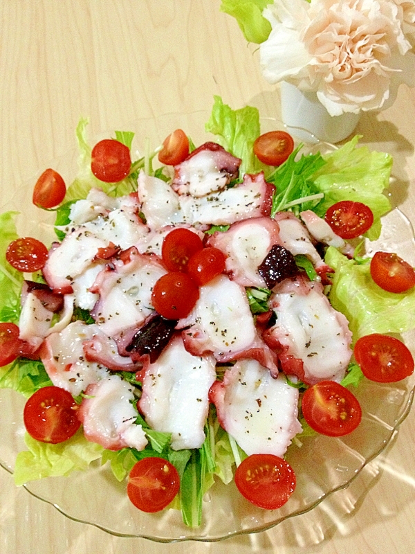 水ダコの簡単のっけカルパッチョ風 レシピ 作り方 By Koara 楽天レシピ 水ダコの簡単のっけカルパッチョ風 レシピ 作り方 By Koara 楽天レシピ