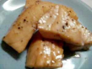 かじき鮪のバター焼き