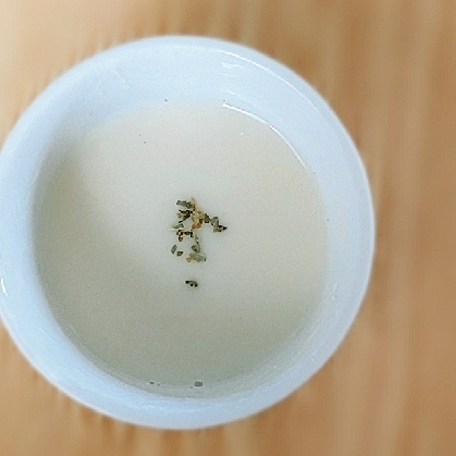 きな粉ちょい足しのカップスープ