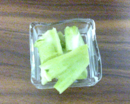 ブロッコリーの茎のペペロンチーノ