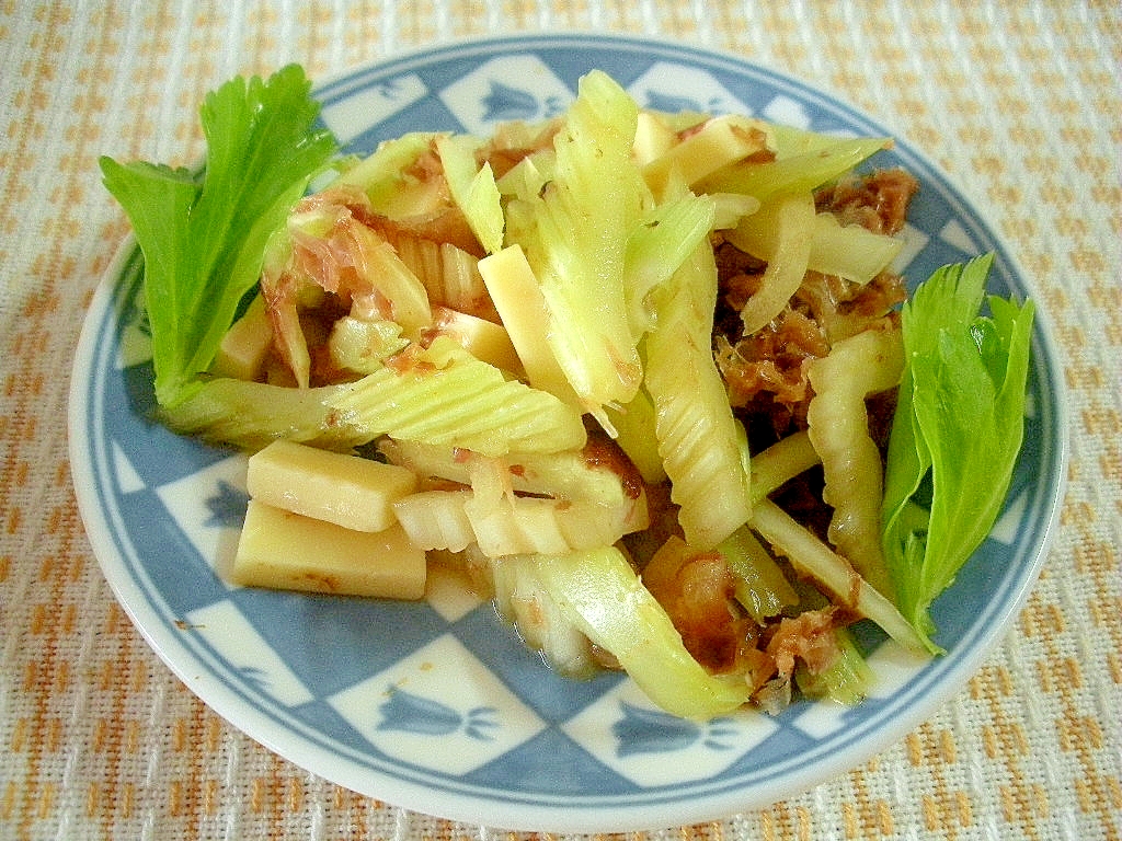 ☆セロリとチーズのおかかミルクしょう油和え☆