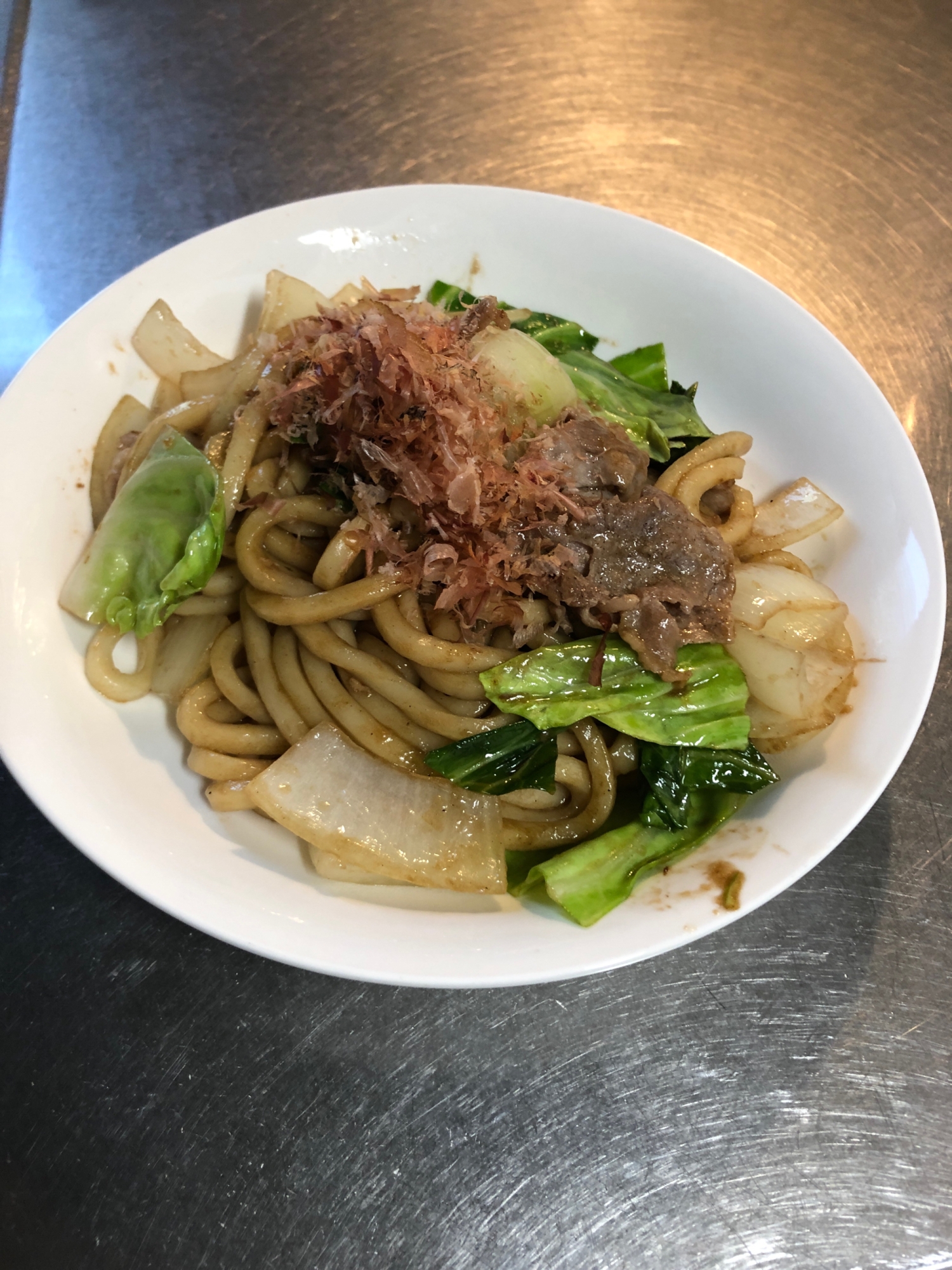 簡単ソース焼うどん