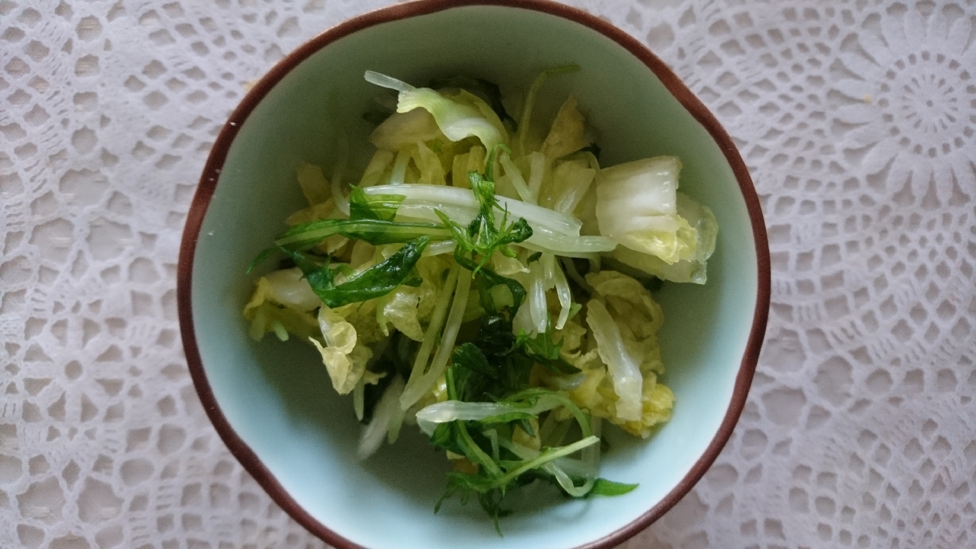 白菜と水菜の浅漬け