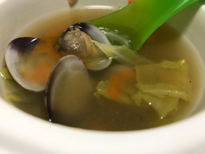 夏バテ予防！あさり＆野菜のスープ