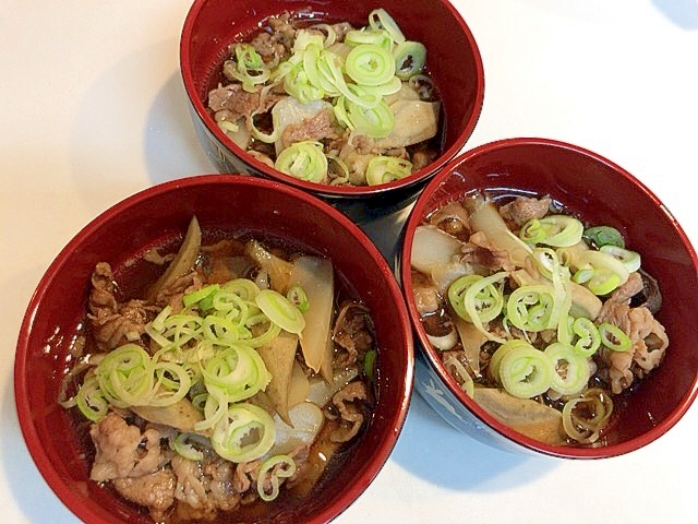 こってり味付けで☆牛肉とゴボウの炒め煮