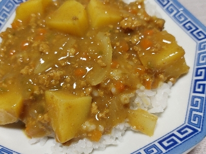 豚ひき肉のカレー