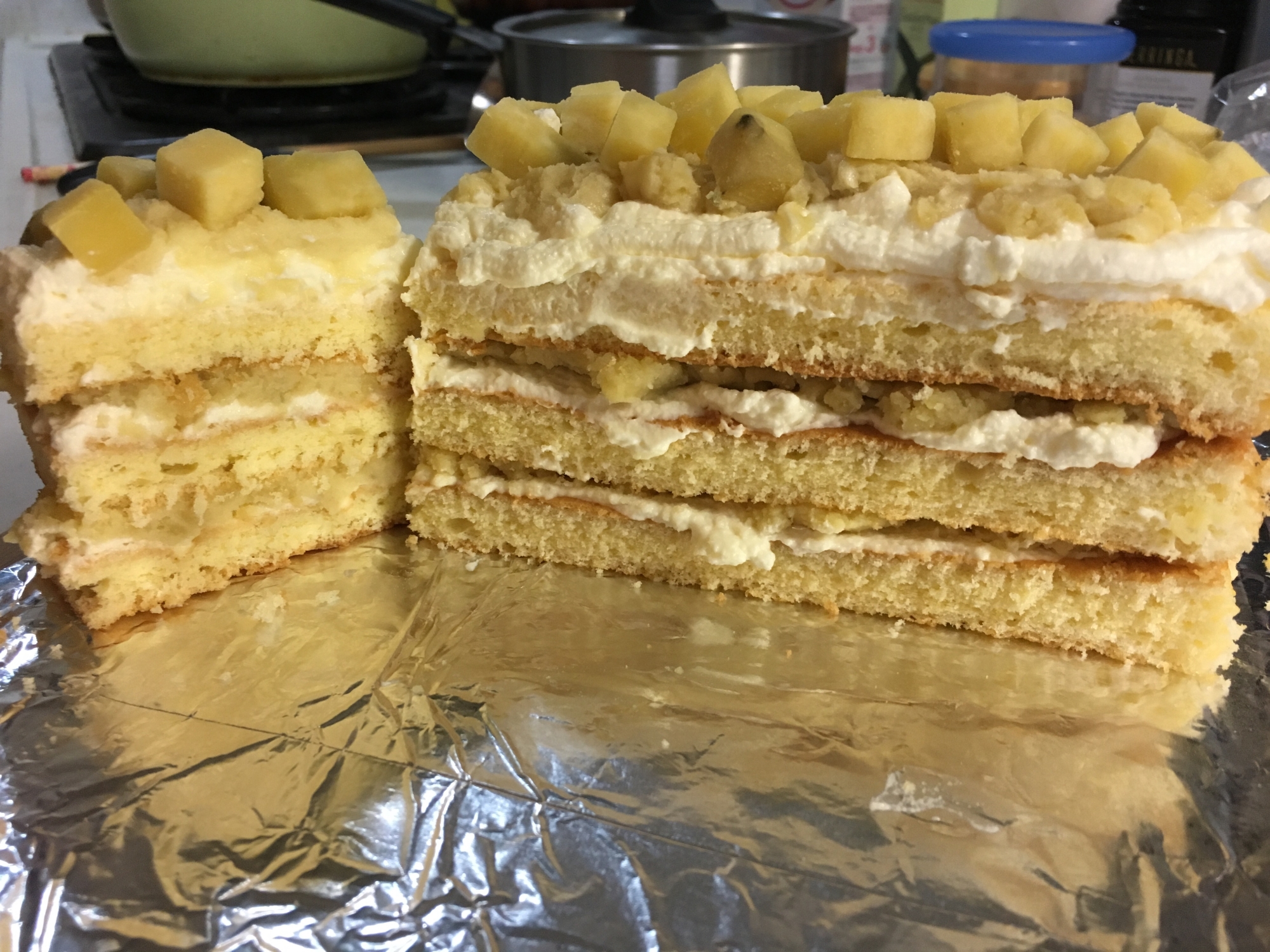 （余った焼き芋、ふかし芋で）さつまいものケーキ