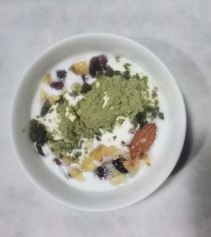 アイスのせ♪健康ヨーグルト