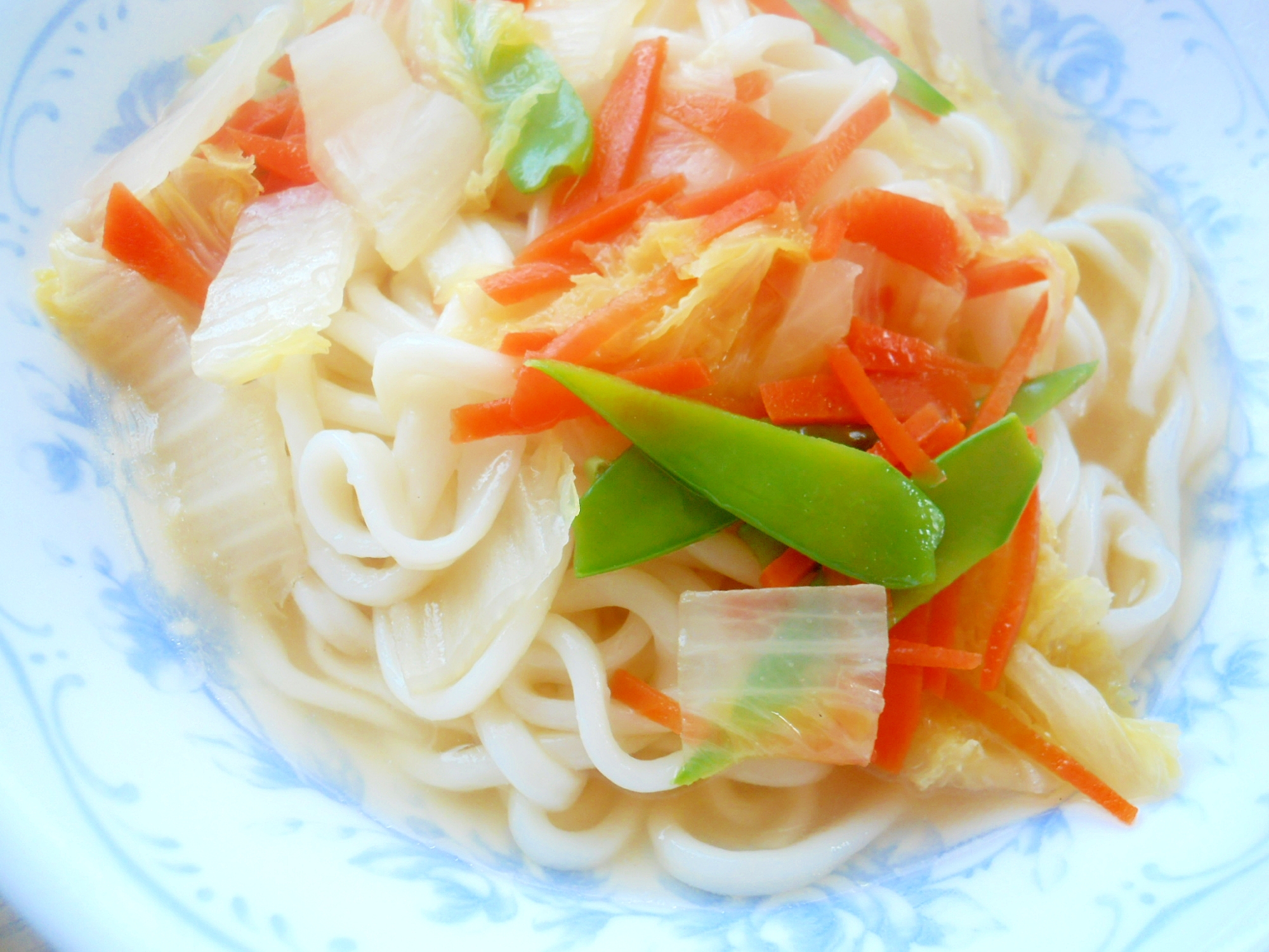 ウェイパーで☆野菜のあんかけうどん