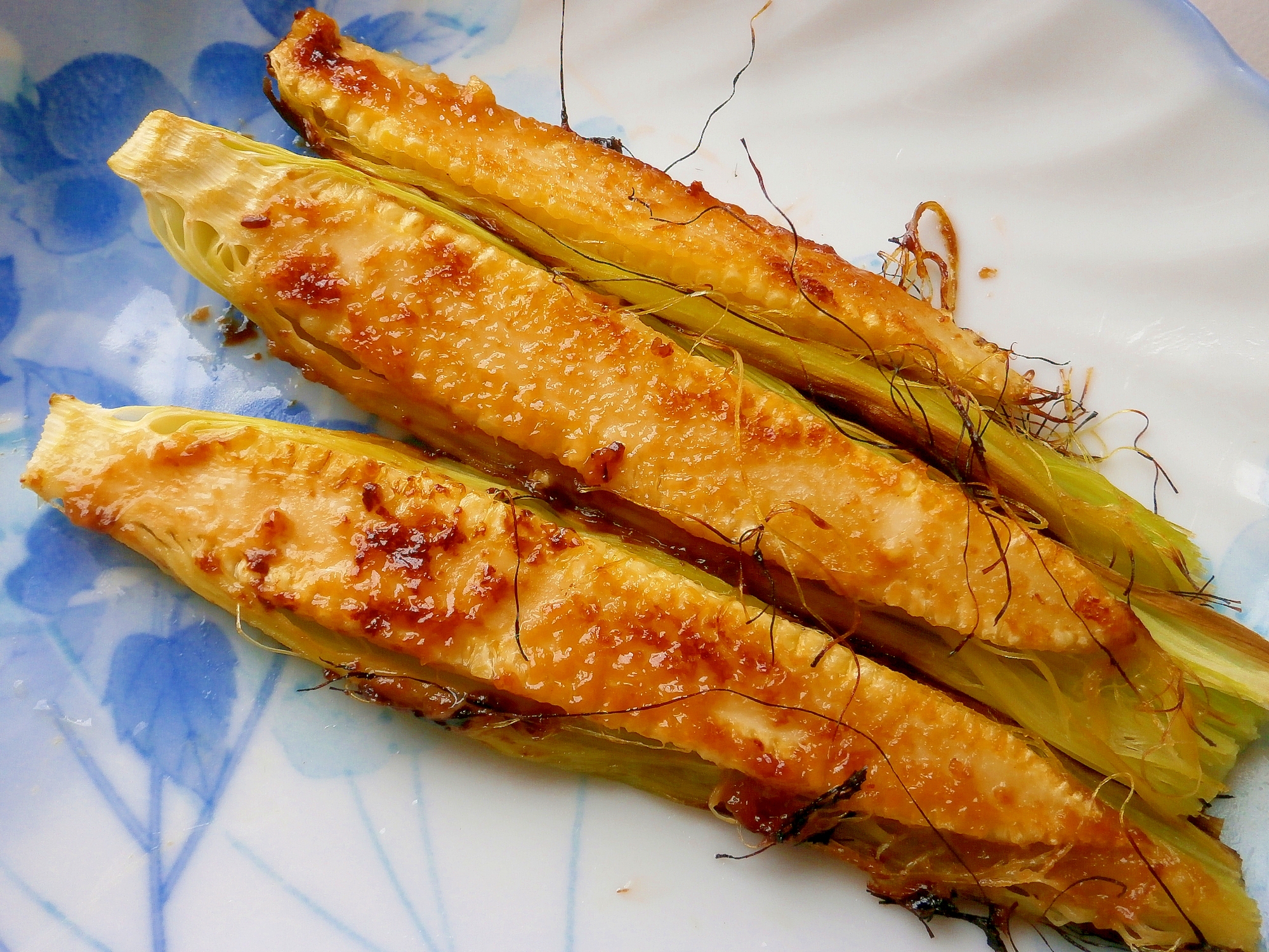 ヤングコーンの味噌マヨネーズ焼き