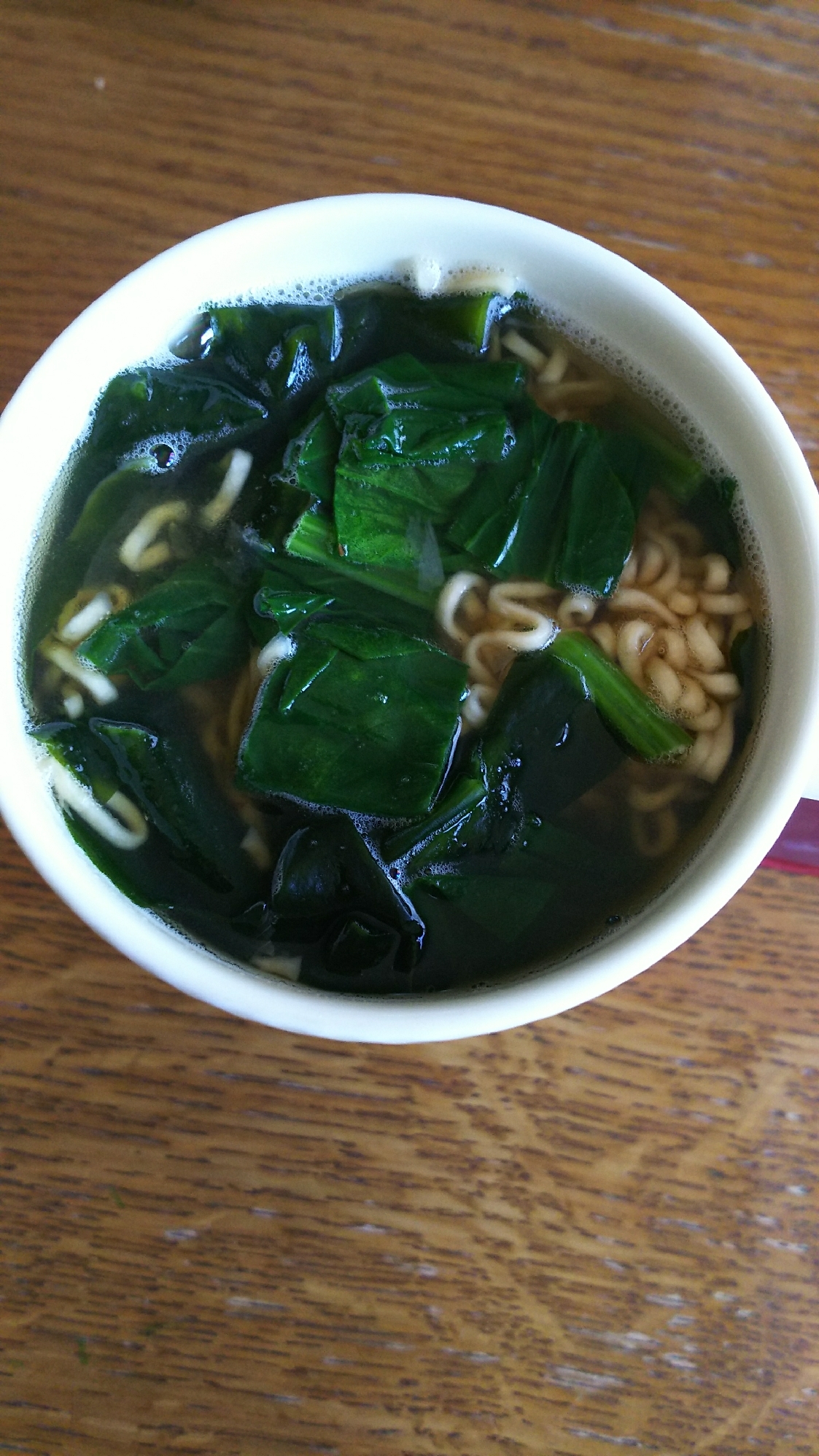 ほうれん草&わかめのラーメン