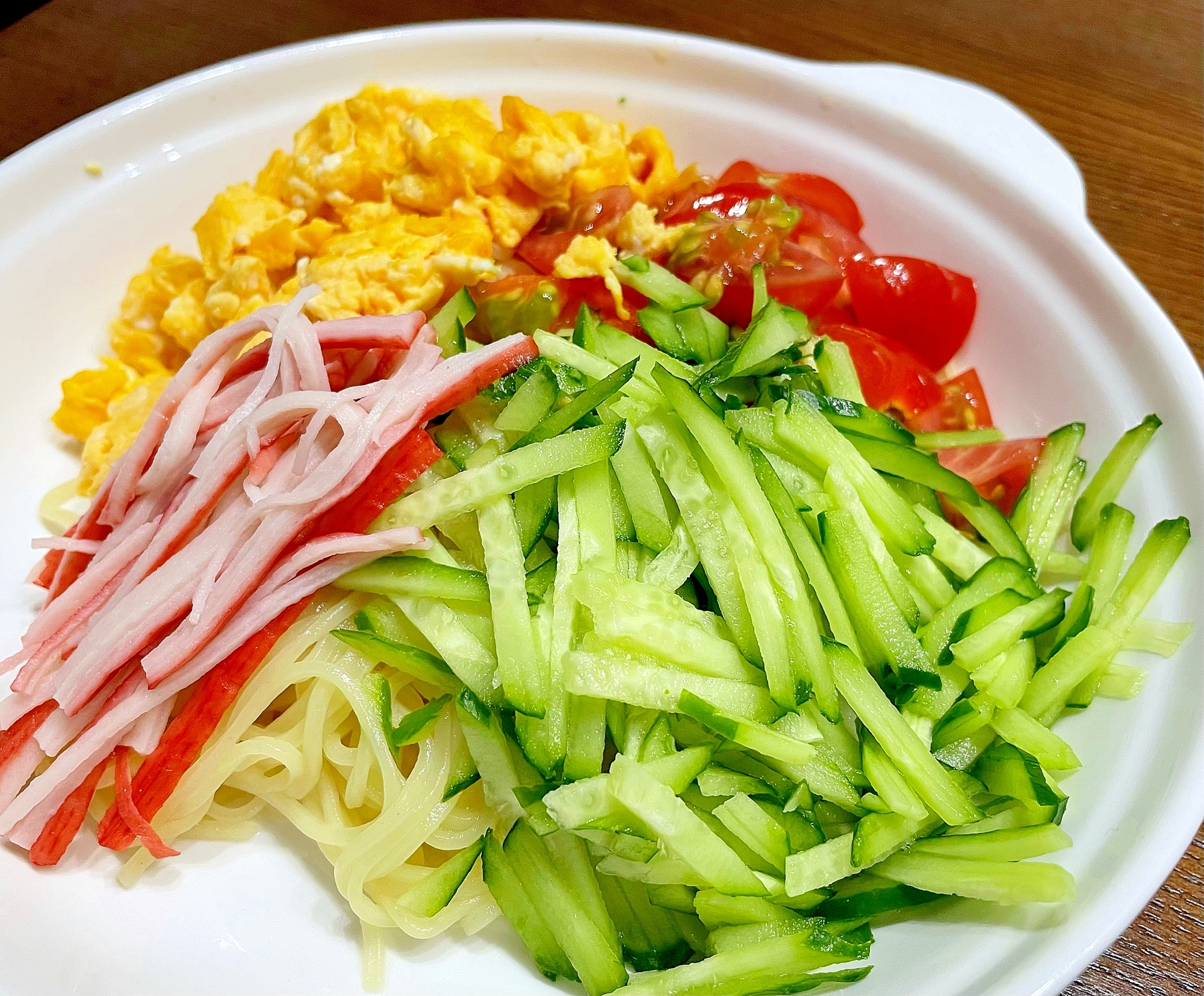 採れたて野菜で冷やし中華