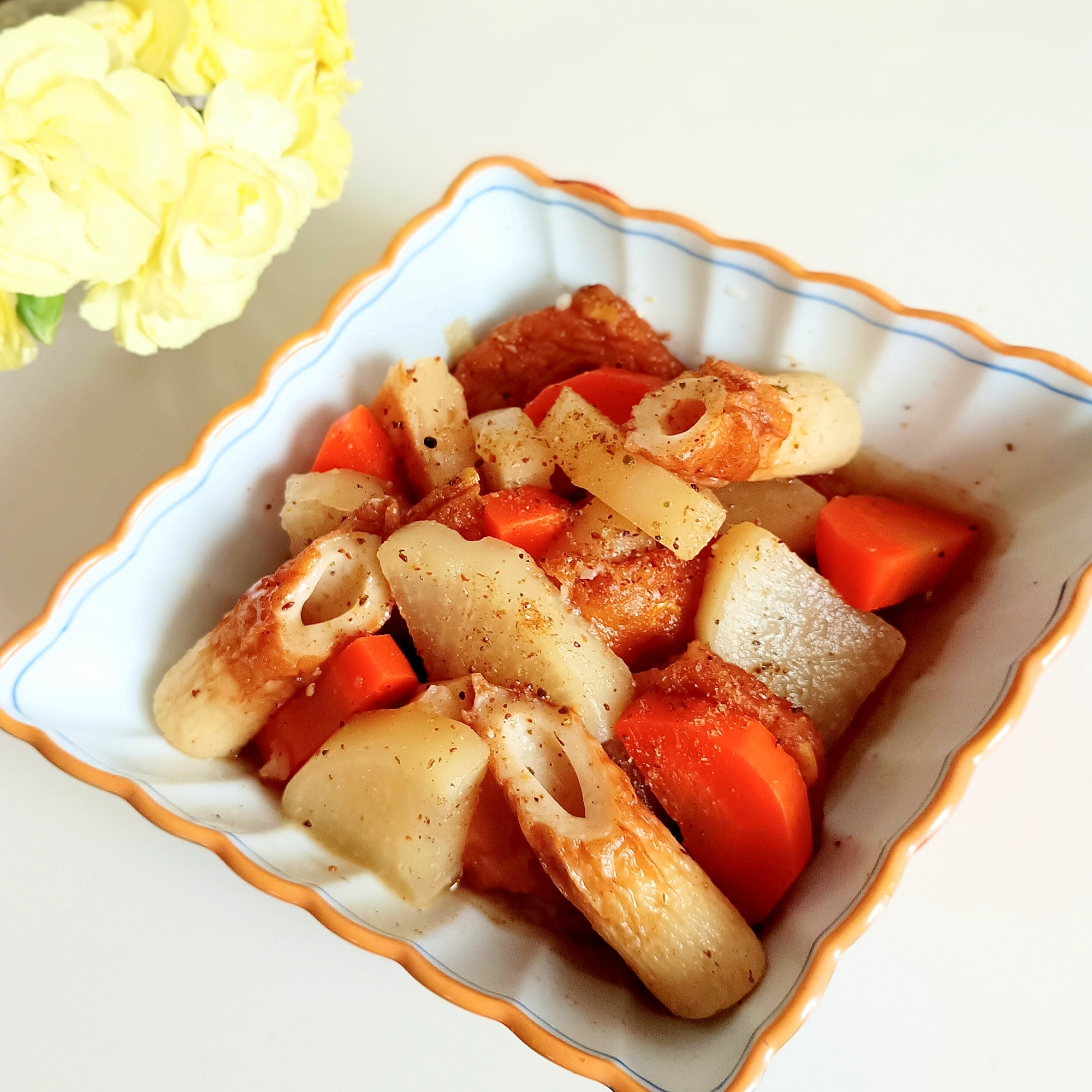 麹生活しましょᕷ*さつま揚げと大根の煮物ꕤ୭*