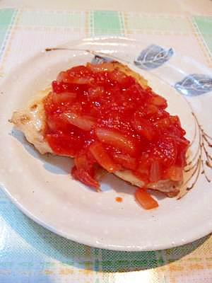 カジキマグロのソテー☆トマトソース