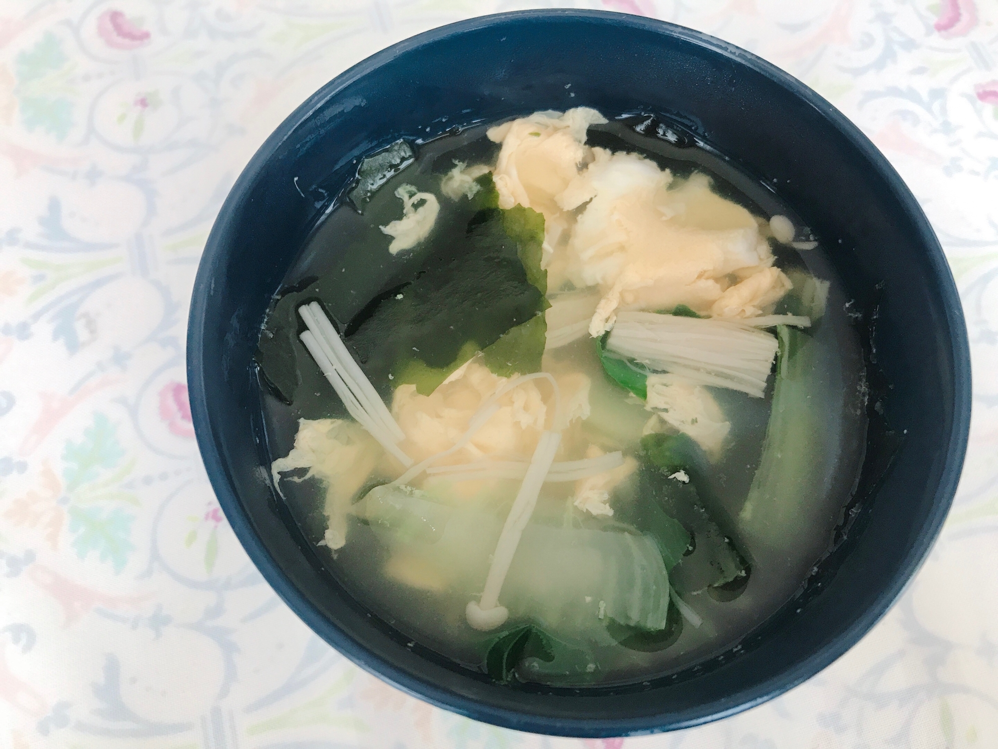 簡単★チンゲン菜のたまごスープ