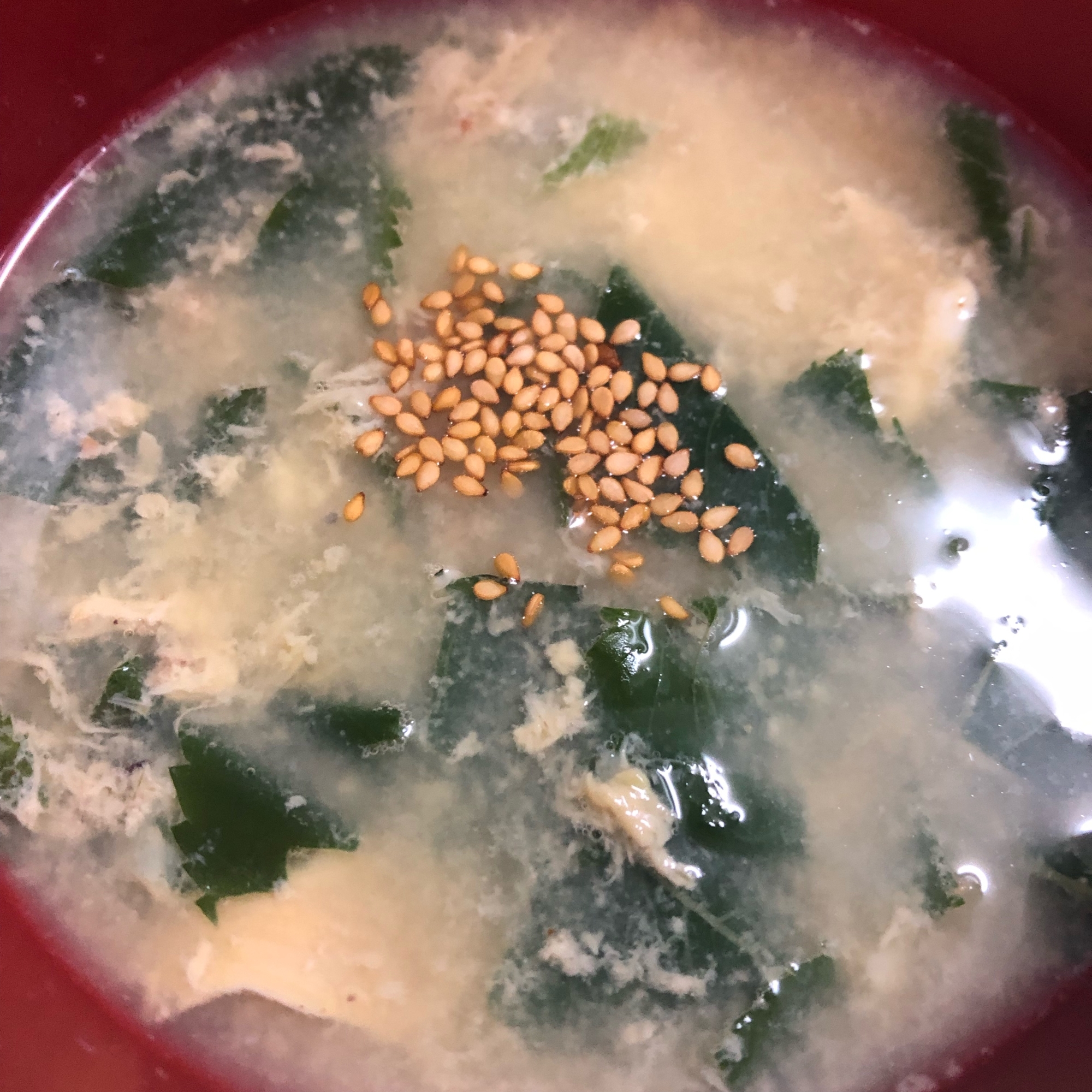 モロヘイヤの卵スープ