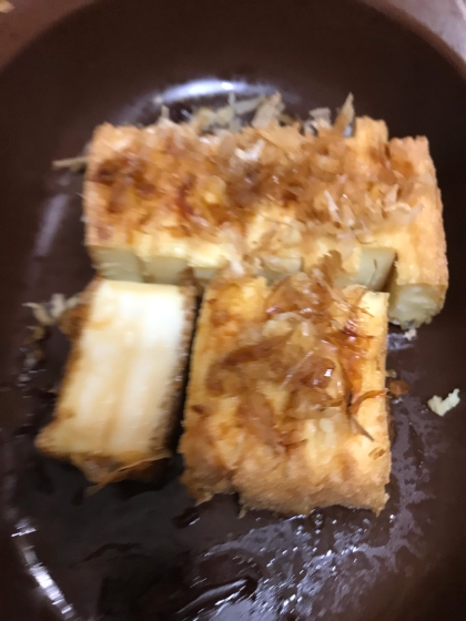 フライパンでもカリッと焼ける 焼き厚揚げ レシピ 作り方 By Sirotandaisuki 楽天レシピ