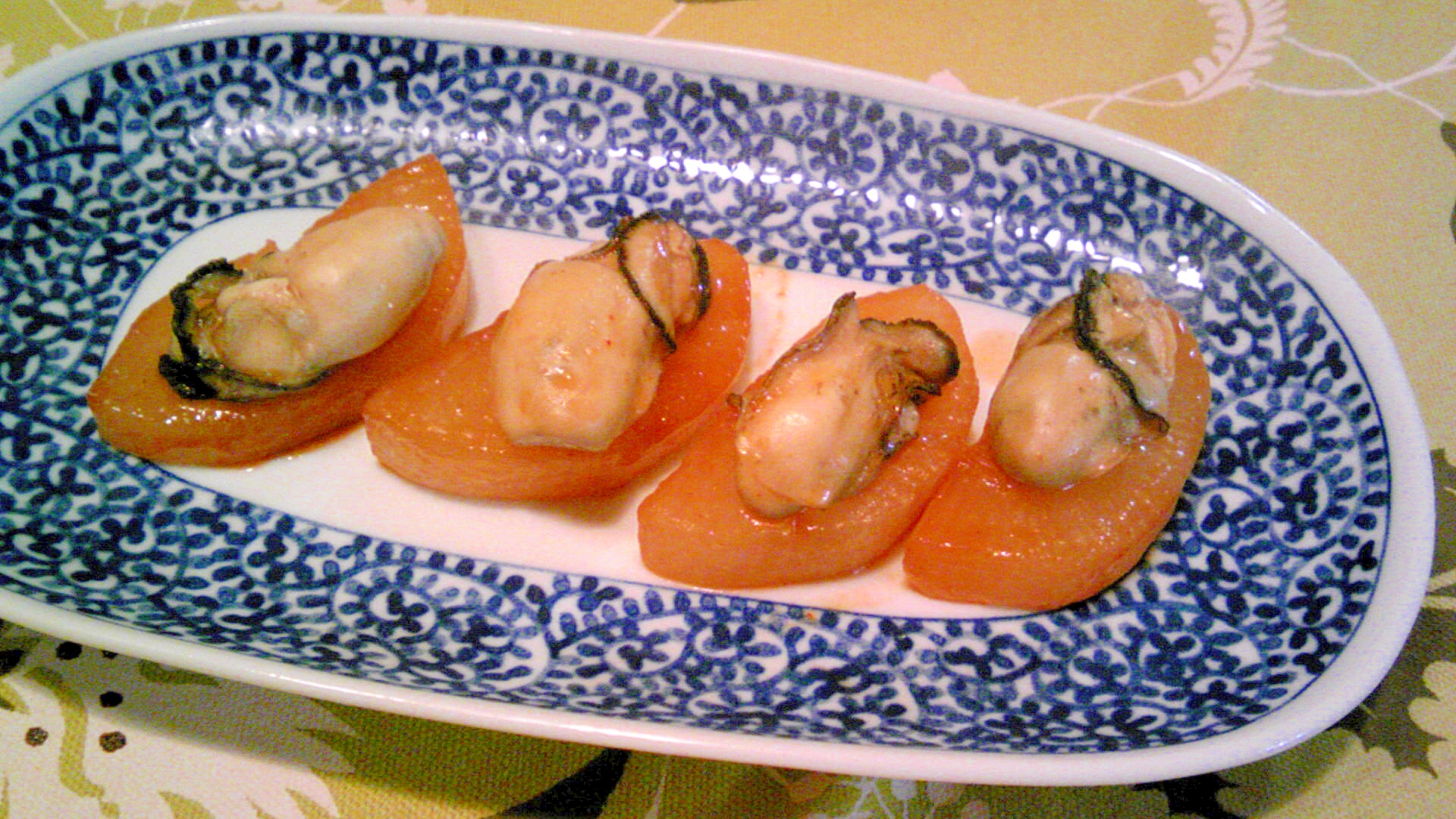 大根・牡蠣のコチジャン焼き