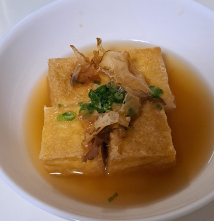 厚揚げで簡単♪トースター揚げ出し豆腐【餡レンチン】