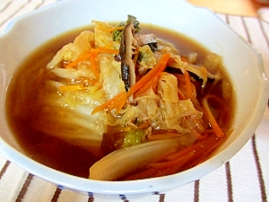 白菜味噌スープ