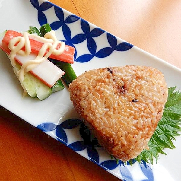 味付きご飯で❤簡単な焼きおにぎりセット♪
