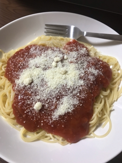 洋食屋のミートソーススパゲッティ