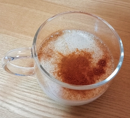 シナモンが香って、カフェ気分でした(^^)簡単に美味しくできて、幸せでした〜♪