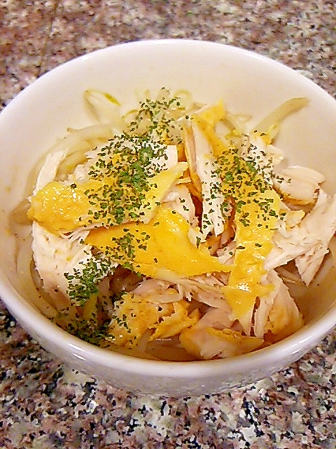 サラダチキンともやしのパクチーサラダ レシピ 作り方 By 櫻井愛 楽天レシピ