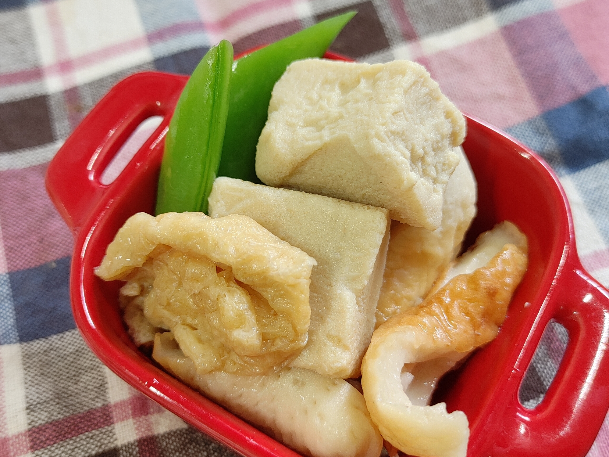 ちくわと油揚けしっとり高野豆腐のさっと煮