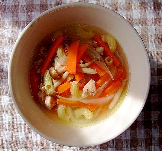鶏と野菜の食べるスープ