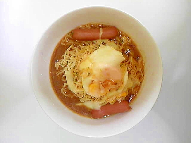 ウインナー卵味噌ラーメン