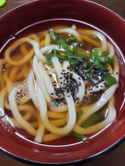 簡単☆鶏ガラ醤油うどん