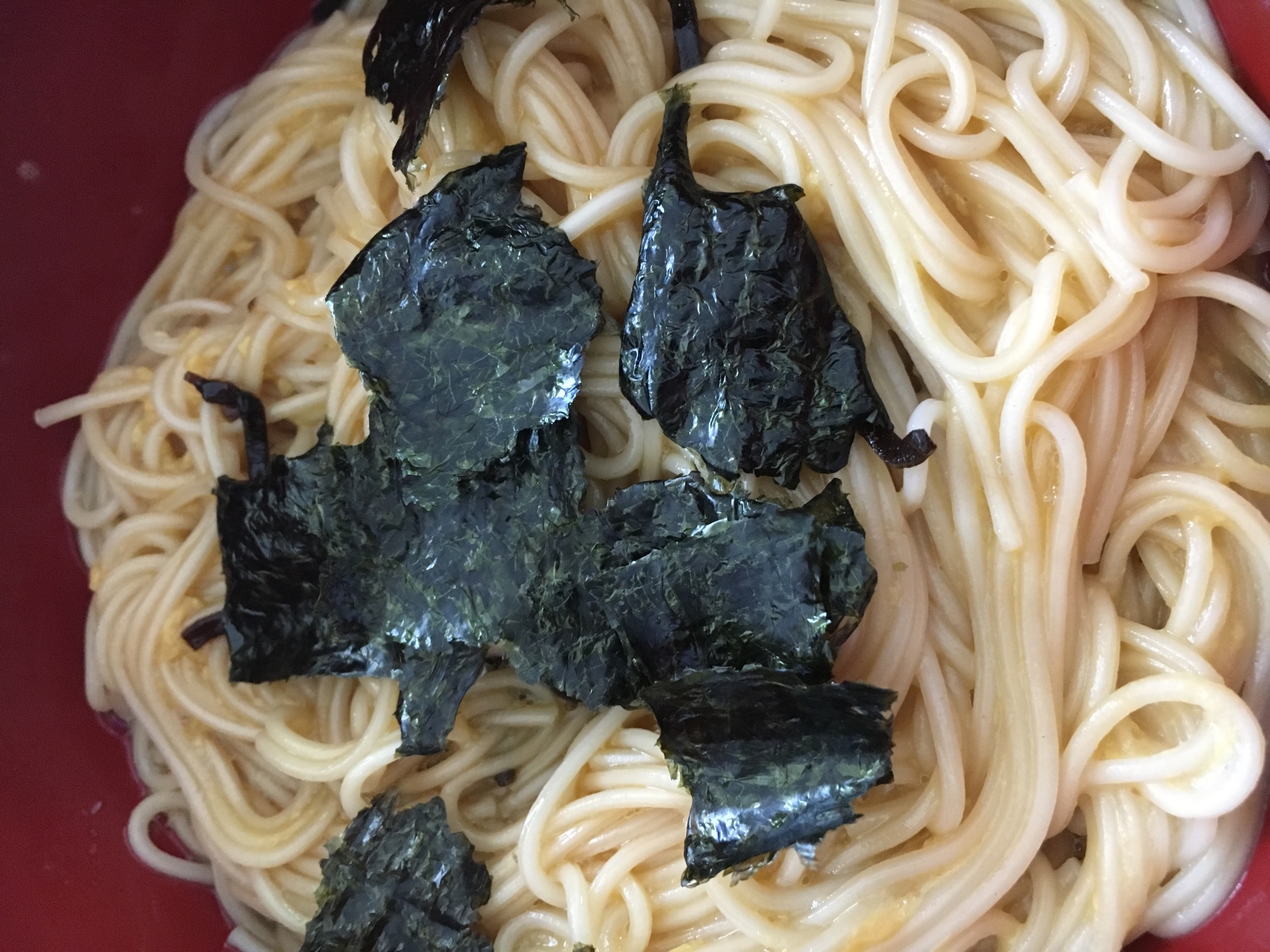 塩昆布釜玉そうめん！