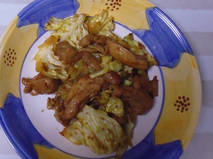 鶏ちゃん風 鶏肉と野菜の味噌炒め