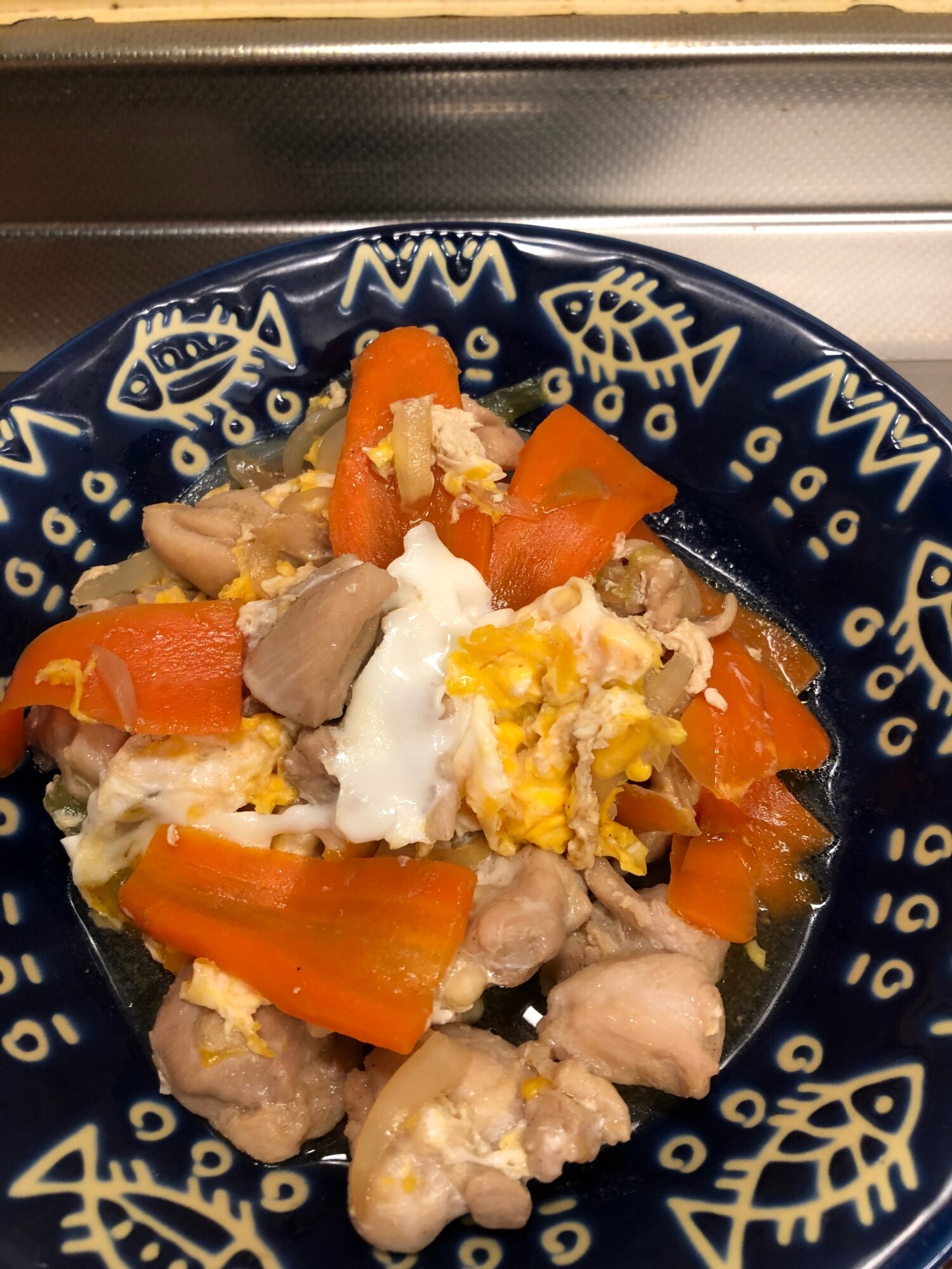 時短 鶏肉と人参の卵とじ レシピ 作り方 By ぷーにゃん 楽天レシピ