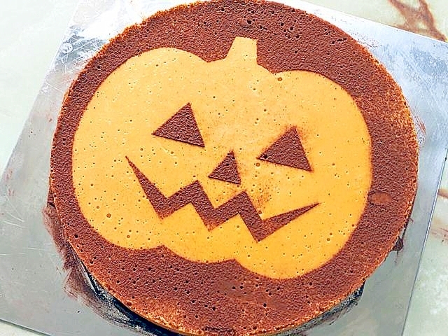 ハロウィンにも！南瓜のシンプルレアチーズケーキ♪