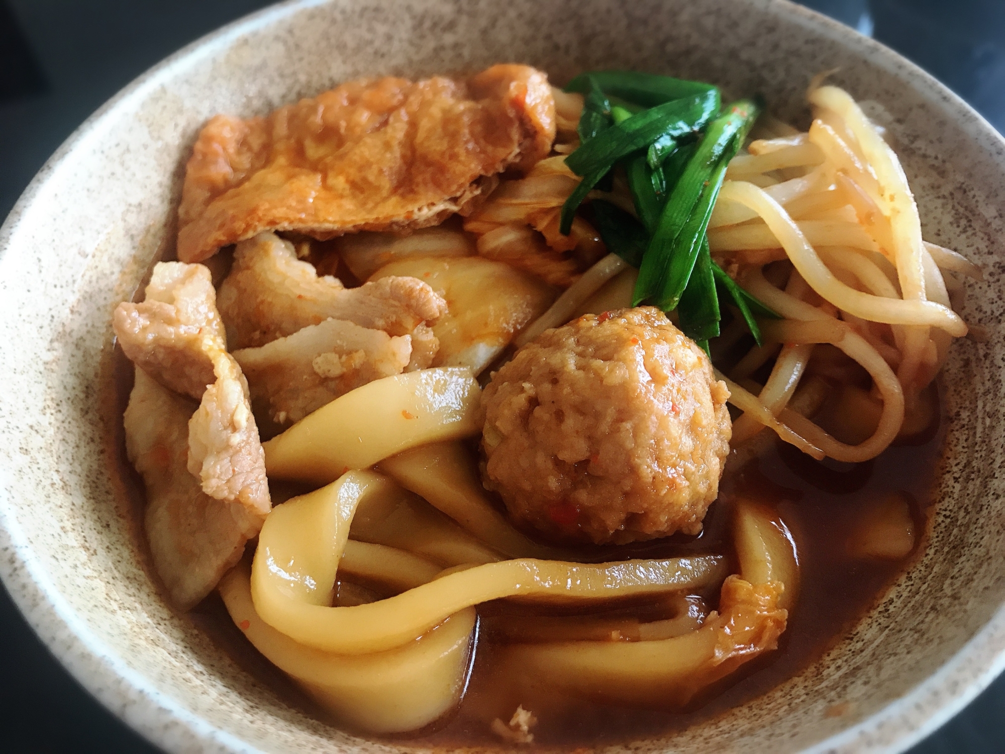 赤から鍋３番風　辛味噌鍋焼きうどん