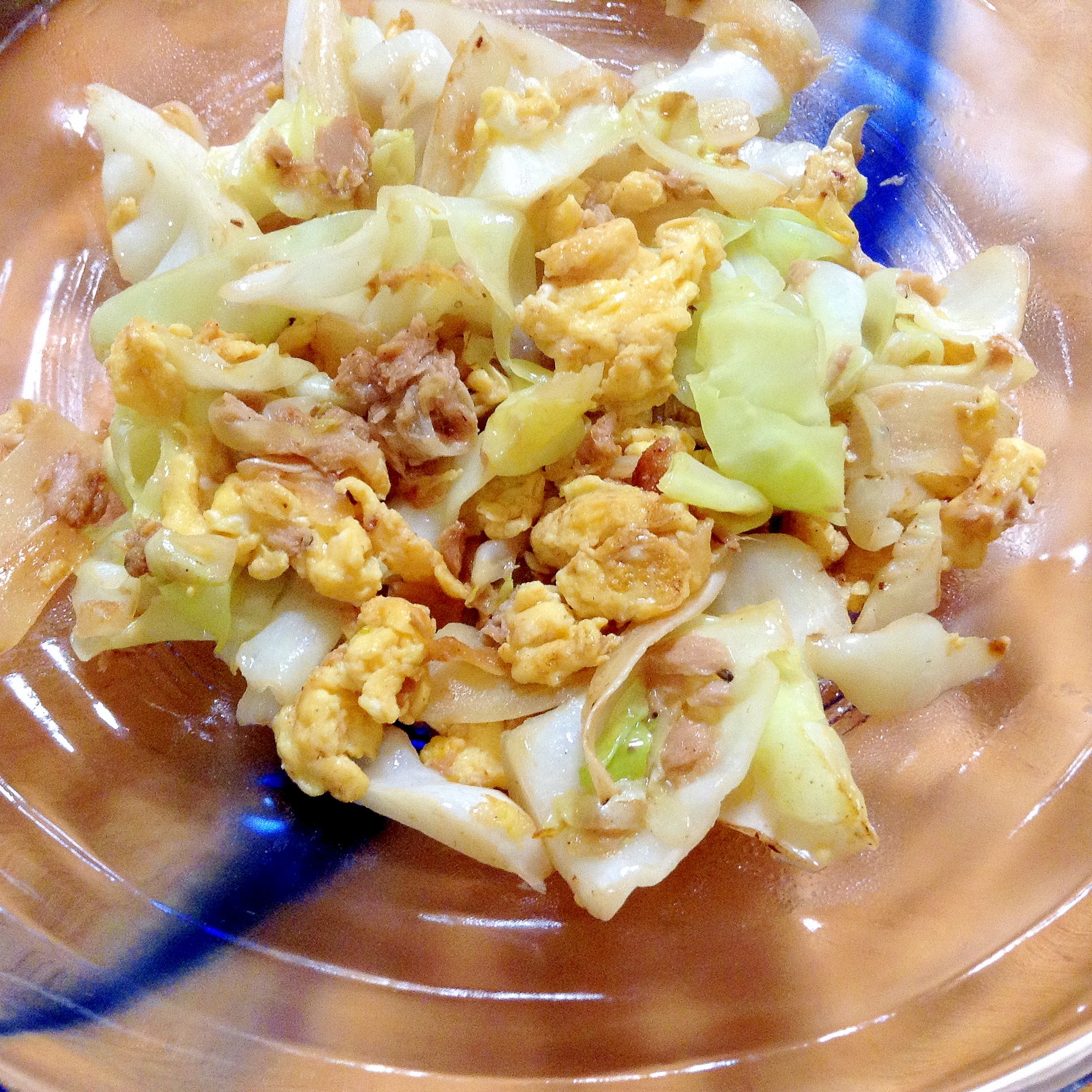 キャベツ・ツナ・卵炒め