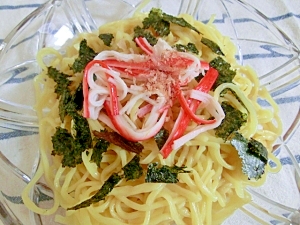 カニカマ＆海苔で冷やしラーメン☆