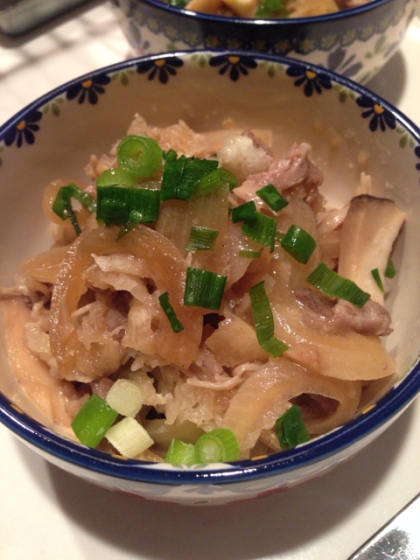 あっさり和風★牛肉ときのこのおろし炒め煮